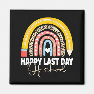 Rainbow happy last day of school teacher student magnet