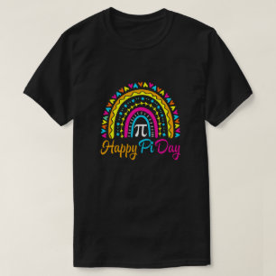 Rainbow Happy Pi Day Math Teacher Boys Girls Pi Da T-Shirt