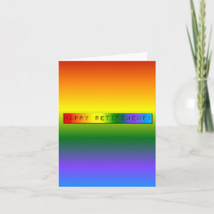 Rainbow Happy Retirement! Note Card