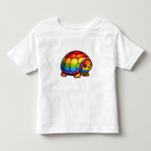 Rainbow happy turtle toddler T-Shirt