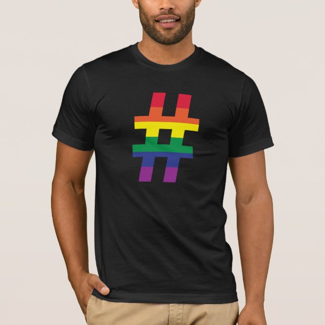 Rainbow Hashtag T-Shirt (Front)