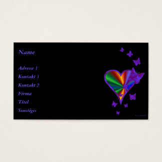 Rainbow Heart and Butterfly
