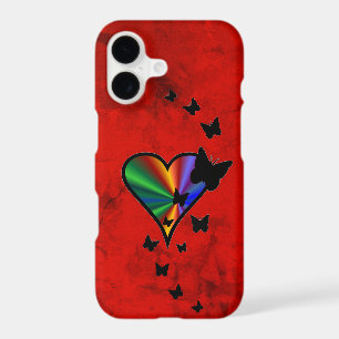 Rainbow Heart and Butterfly
