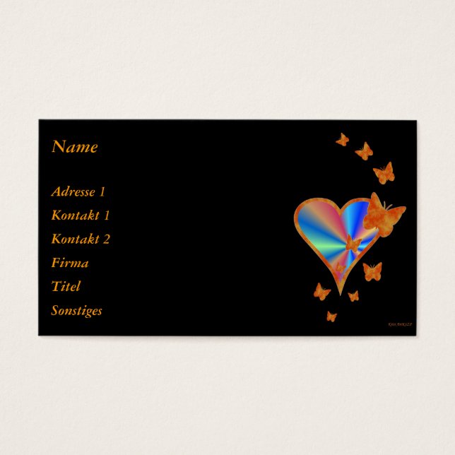 Rainbow Heart and Butterfly (Front)