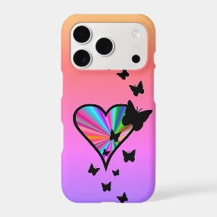 Rainbow Heart and Butterfly