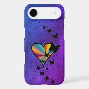 Rainbow Heart and Butterfly