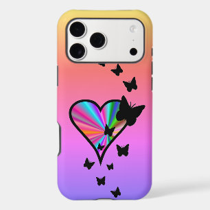 Rainbow Heart and Butterfly