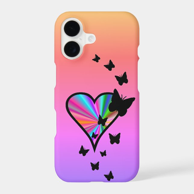 Rainbow Heart and Butterfly (Back)