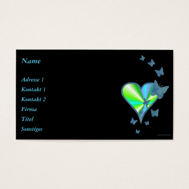 Rainbow Heart and Butterfly (Front)