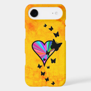 Rainbow Heart and Butterfly