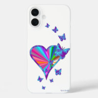 Rainbow Heart and Butterfly