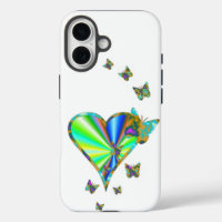 Rainbow Heart and Butterfly