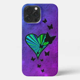 Rainbow Heart and Butterfly iPhone 13 Pro Max Case