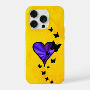 Rainbow Heart and Butterfly iPhone 15 Pro Case