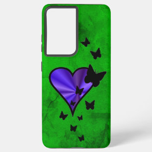 Rainbow Heart and Butterfly Samsung Galaxy Case