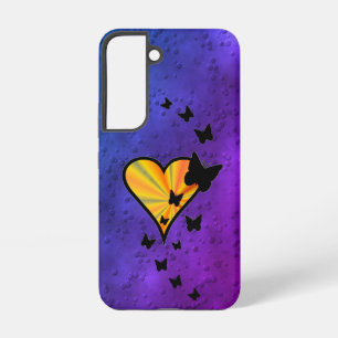 Rainbow Heart and Butterfly Samsung Galaxy Case