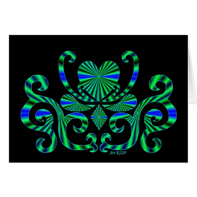 Rainbow Heart and Lily (Front Horizontal)
