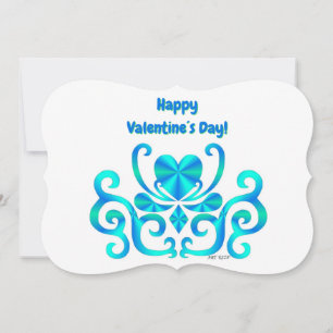 Rainbow Heart and Lily Holiday Card