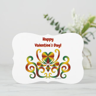 Rainbow Heart and Lily Holiday Card