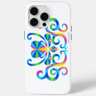 Rainbow Heart and Lily iPhone Case