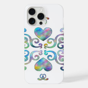 Rainbow Heart and Lily iPhone Case