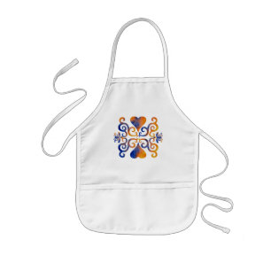 Rainbow Heart and Lily Kids Apron