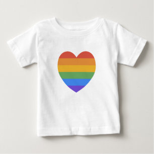 Rainbow Heart Baby T-Shirt