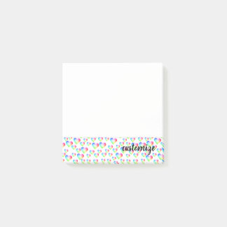 Rainbow Heart Bubbles Post-it Notes