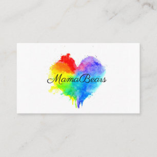 Rainbow Heart Business Card