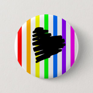 Rainbow Heart Button
