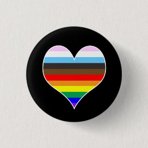 Rainbow Heart Button