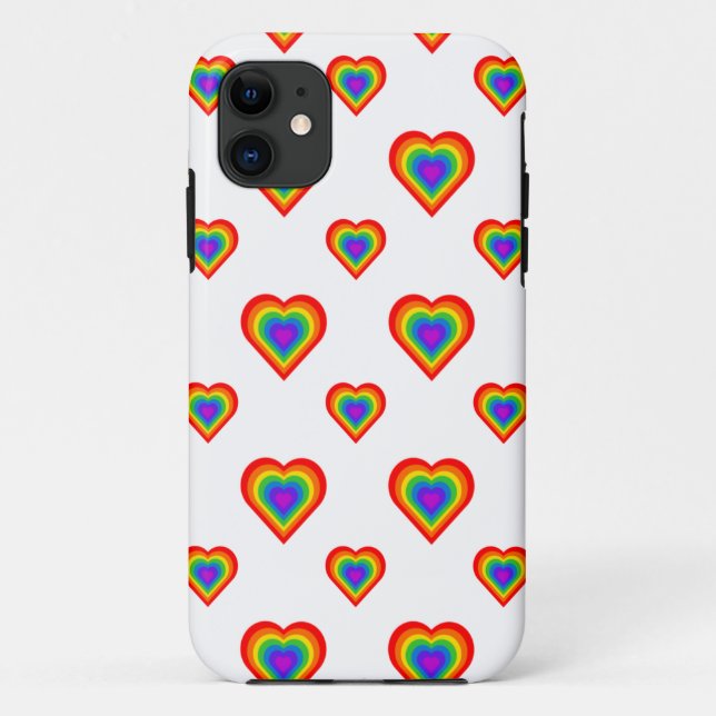 Rainbow Heart Case-Mate iPhone Case (Back)