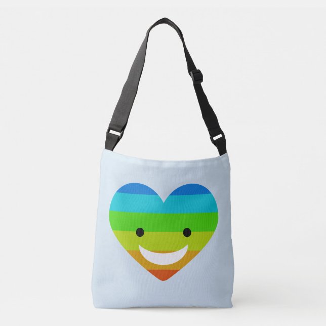 Rainbow Heart Crossbody Bag (Front)