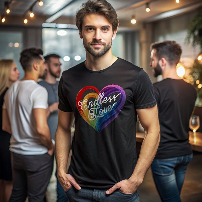 Rainbow Heart Endless Love T-Shirt (Creator Uploaded)