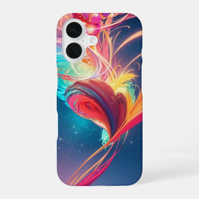 Rainbow Heart Fever Phone Case (Back)