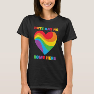 Rainbow Heart Hate Has No Lgbtq  Lgbt Gay Pride Te T-Shirt