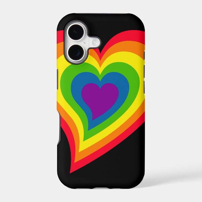 Rainbow Heart iPhone 5 Case-Mate (Back)
