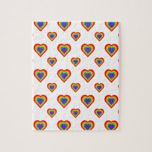 Rainbow Heart Jigsaw Puzzle