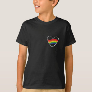 rainbow heart LGBT T-Shirt