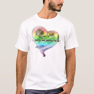 Rainbow Heart Liberty Tshirt
