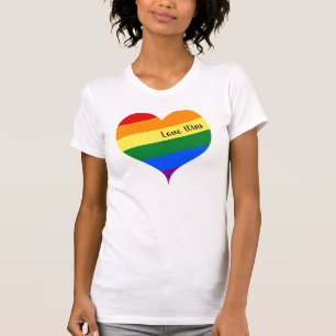 Rainbow Heart Love Wins T-Shirt