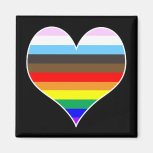 Rainbow Heart Magnet