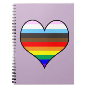 Rainbow Heart Notebook