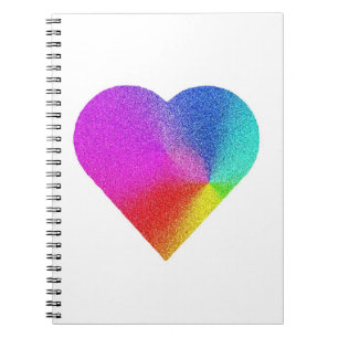 Rainbow Heart Notebook