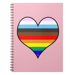 Rainbow Heart Notebook
