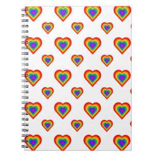 Rainbow Heart Notebook