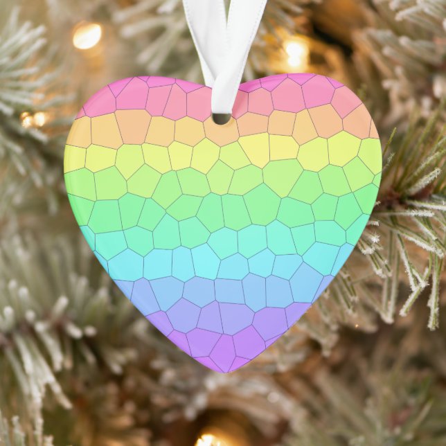 Rainbow Heart Ornament (Tree)