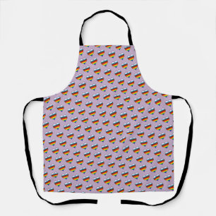 Rainbow Heart Pattern Apron