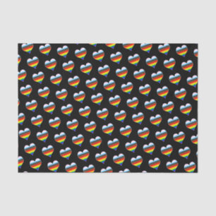 Rainbow Heart Pattern Tissue Paper