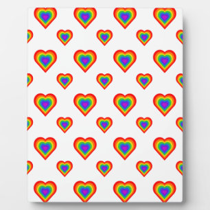 Rainbow Heart Plaque